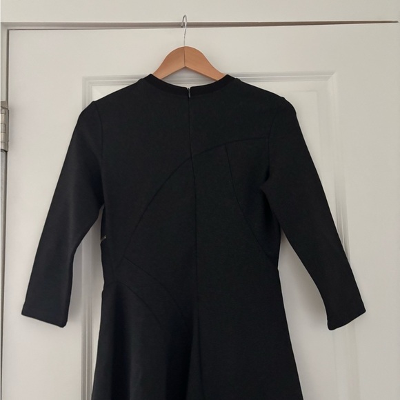 McQ Alexander McQueen Zip Detail Stretch Jersey Flared Mini Dress - Picture 10 of 11